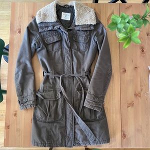 H&M Olive Utility Coat